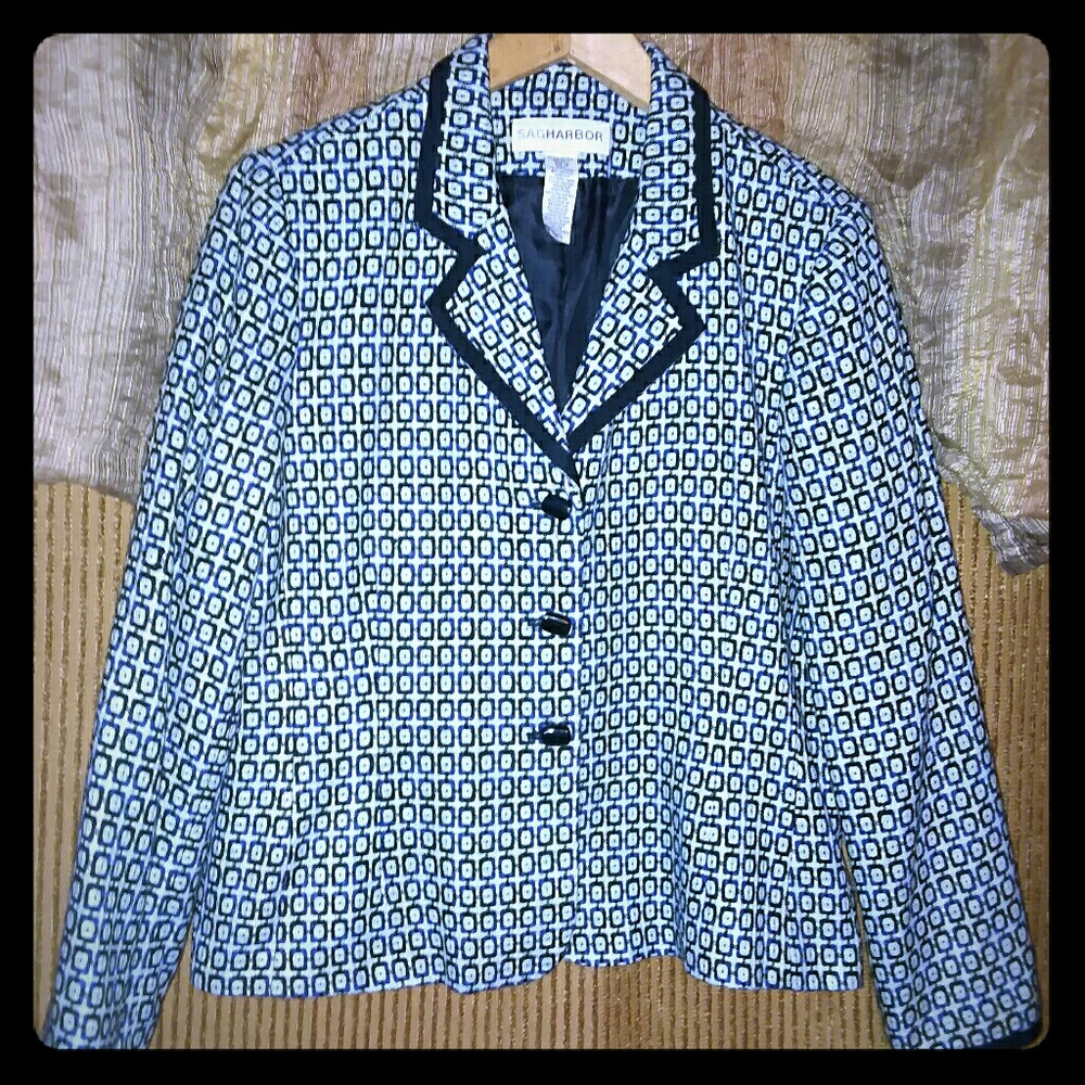Houndstooth blazer. NWT